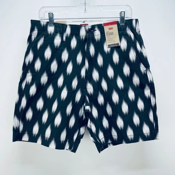 Levi’s XX Chino Shorts Men's LEZ Taper Black & White Stretch Casual Sz M New - Picture 2 of 12